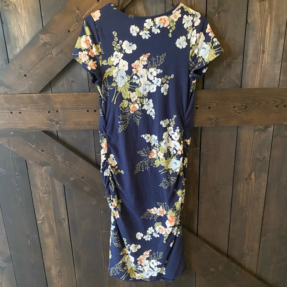 Isabel maternity midi floral dress